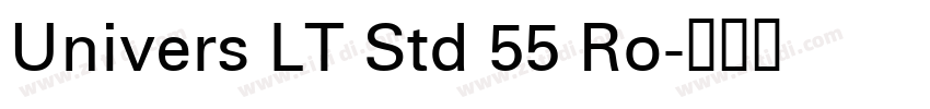 Univers LT Std 55 Ro字体转换